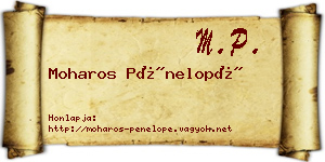 Moharos Pénelopé névjegykártya